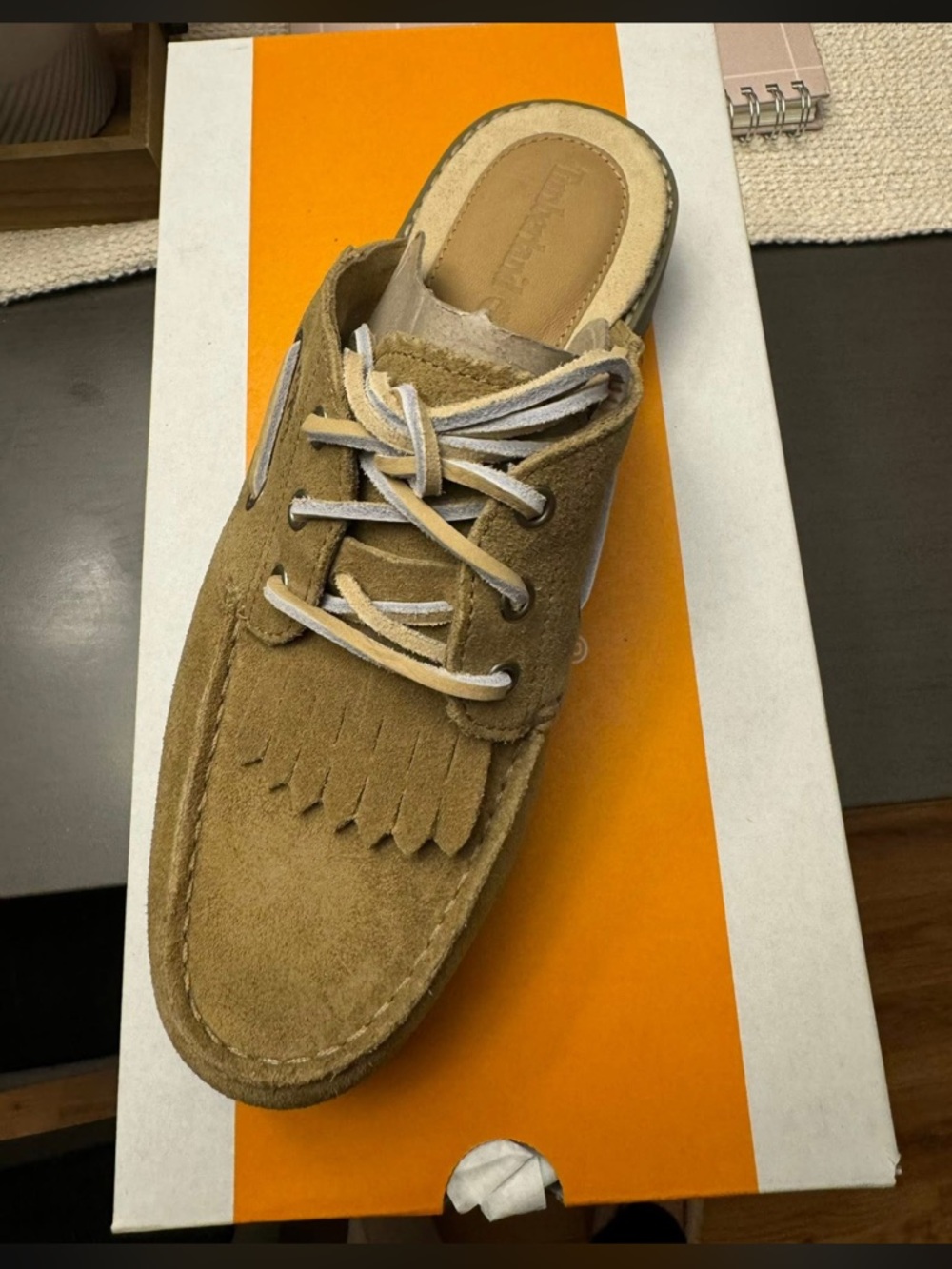 Timberland Women’s Tan Suede Slip-On Mule Loafer with Lug Sole - Picture 3 of 3